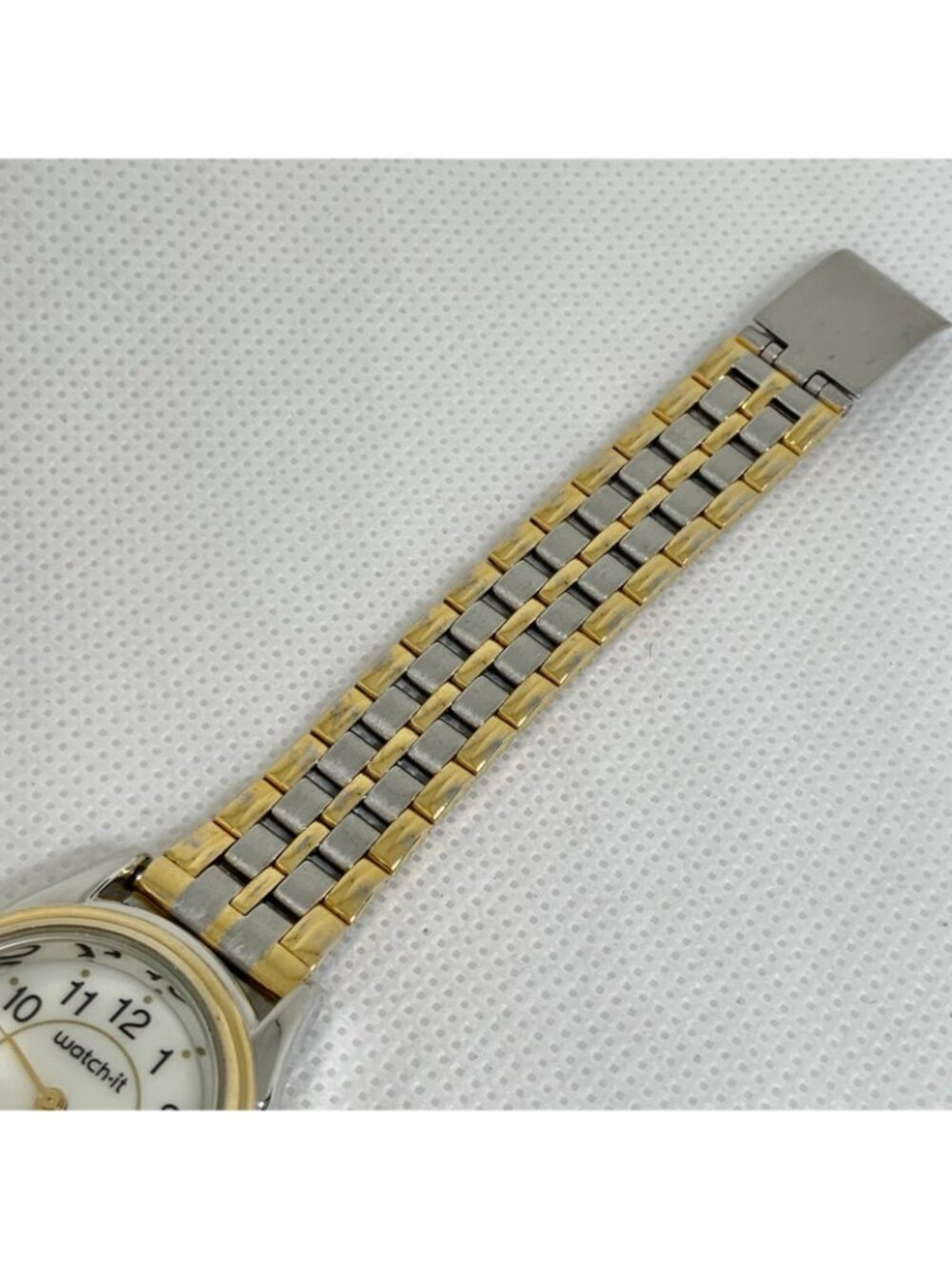 Vintage Advance watch-it women’s quartz watch two tone 23mm adjustable running - Picture 4 of 8